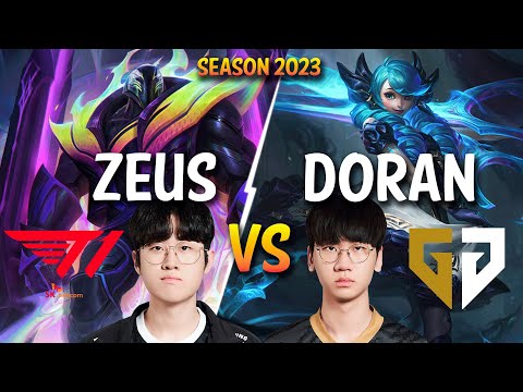 T1 Zeus vs GEN Doran - Zeus K'SANTE vs Doran GWEN Top - Patch 13.17 KR Ranked