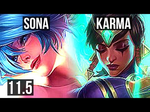 SONA & Caitlyn vs KARMA & Lucian (SUPPORT) | Rank 2 Sona, 2/2/20, 600+ games | BR Challenger | v11.5