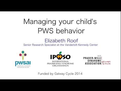 Managing your child's PWS behaviour by Elizabeth Roof