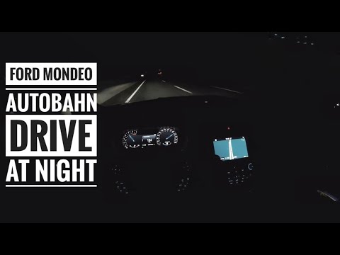 Ford Mondeo Turnier 2.0 TDCI (2017) - POV on german autobahn at night