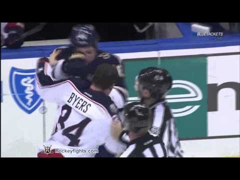 Dane Byers vs Roman Polak Dec 18, 2011