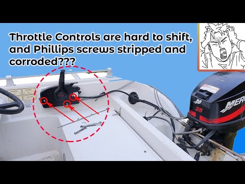 Boat Outboard Throttle Controls are hard to shift