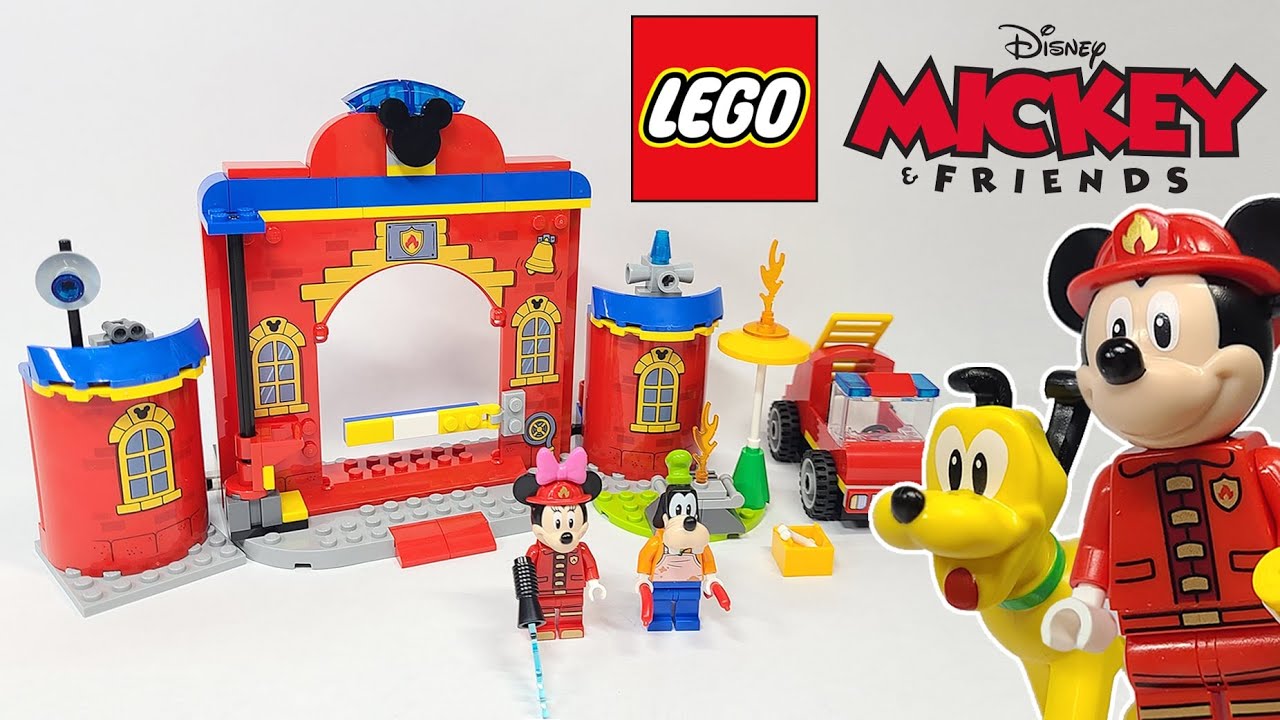 LEGO DUPLO – Hasičská stanica a auto Mickeyho a priateľov