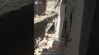 İstanbul Küçükçekmece'de metruk bir binada meydana gelen kısmi çökme sonucunda 3