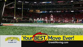 CBS4 NFL Dolphins vs Falcons Primetime Game Good Greek Scoreboard Logo2 3rd Qtr & Animated Snipe