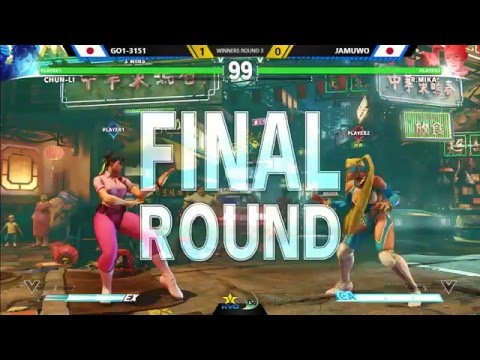 SF5 @ KSB2016 - Inoue (Ken) vs Saru (Dictator); GO1-1315 (Chun) vs Jamuwo (R. Mika)