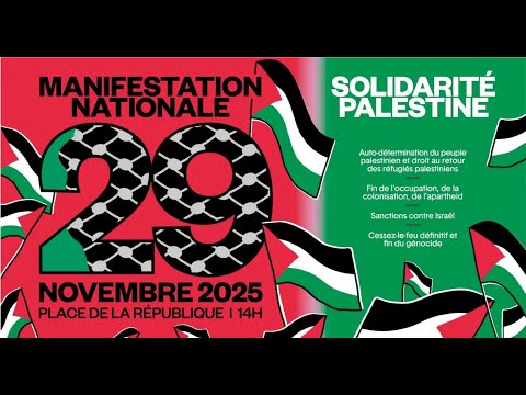 La mobilisation en soutien du peuple palestinien doit continuer! Manifestation Nationale le 29/10 !