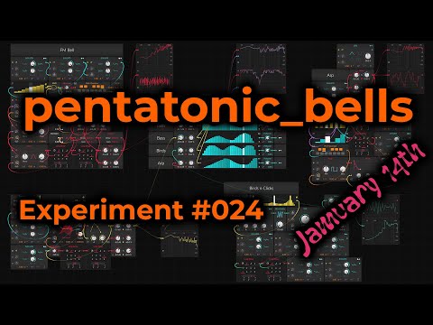 pentatonic_bells - Bitwig Grid, Experiment 024 #Jamuary2022