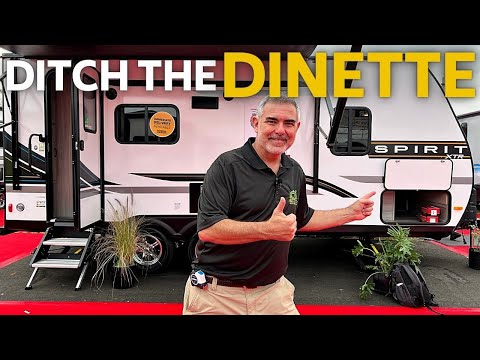 3 Small Travel Trailers with Bathrooms BUT WITHOUT a DINETTE