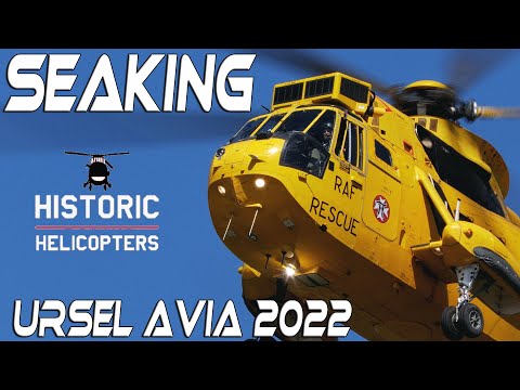 4K UHD  Westland Seaking HAR Mk.3, XZ597, G-SKNG Ursel AVIA 08&10/07/2022  Historic Helicopters