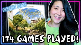 173 Plays in ONE MONTH?!?! | August 2023 Board Game Plays 🎲