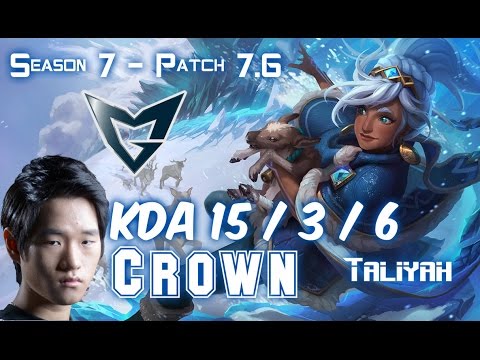 SSG Crown TALIYAH vs TALON Mid - Patch 7.6 KR Ranked