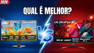 MONITOR 4K AOC U27B3A vs LG UltraFine: QUAL MONITOR 4K Vale Mais a Pena em 2026?
