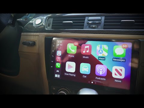 4+64G Car Radio for BMW 3 Series 328i 335i 325i (E90/E92/E93) 2005-2011 Carplay Android Car Stereo, 7 Inch Touchscreen with Android Auto 5G WiFi GPS Navigation Backup Camera FM RDS Radio Receiver video review thumbnail