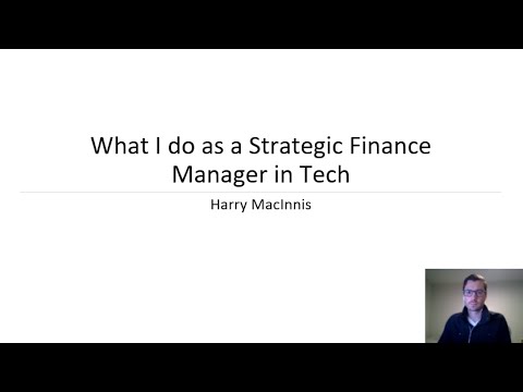What I Do As A Strategic Finance Manager at a Tech Company