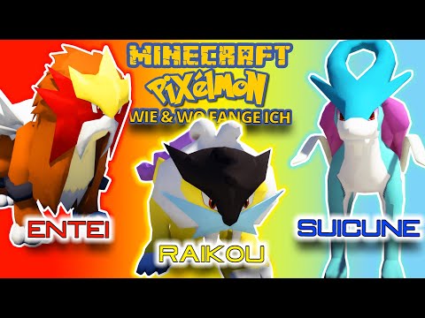 WIE & WO fange ich ENTEI, RAIKOU & SUICUNE | MINECRAFT PIXELMON REFORGED TUTORIAL