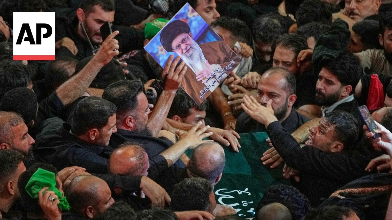 Video | Thousands attend final funeral prayers for Iran's Ayatollah Ali Khamenei