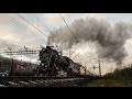 Паровоз Л-5289 с Транссибирским экспрессом / Steam engine L-5289 with ...