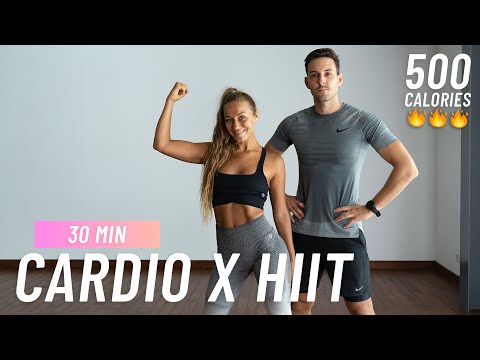 20 MIN CARDIO HIIT WORKOUT ALL STANDING Full Body No Equipment No Repeats