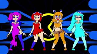 (+18) Minus8 Pac-Man Ghosts Dancing
