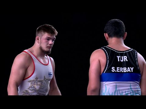 BRONZE GR - 96 kg: A. SAVOLAINEN (FIN) df. S. ERBAY (TUR) by VSU1, 12-2
