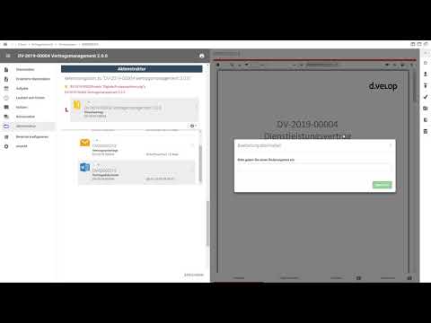 Vertragsmanagement Dokumentenvorlage