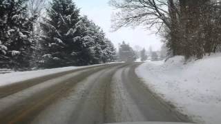 preview picture of video 'Driving in a snowstorm upstate New York.'