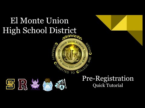Emuhsd Incoming 9th Grade Pre Registration Tutorial