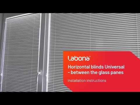 Installation instructions for horizontal blinds - between the glass installation