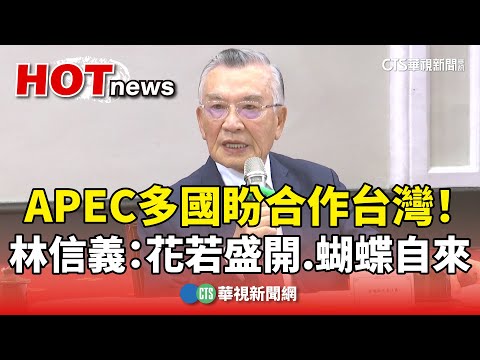 APEC多國盼合作台灣！　林信義：花若盛開　蝴蝶自來