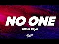 Alicia Keys No One Lyrics