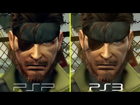 Metal Gear Solid Peace Walker PSP vs PS3 Graphics Comparison