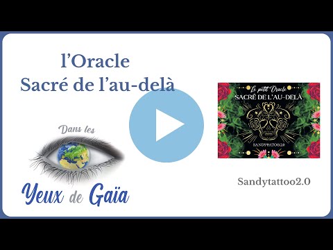 Le petit Oracle sacré de l'au-delà Sandy tatou
