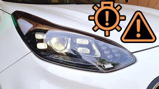 Check headlight LED warning in Kia Sportage - how to fix it