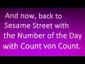 Sesame Street Coming Up Next Promo The Number Of The Day 2002
