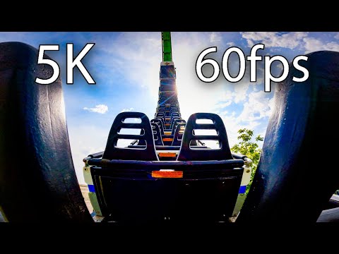 Shock Wave back seat on-ride 5K POV @60fps Six Flags Over Texas