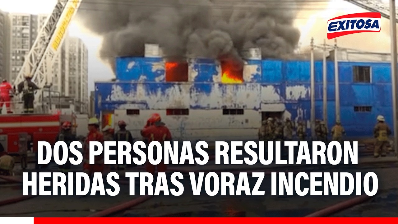 🔴🔵 Incendio código 4 en almacén de baterías deja dos personas heridas en Cercado de Lima