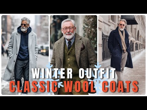 10 Winter Outfit Ideas for Older Men Featuring Classic Wool Coats - men's fashion