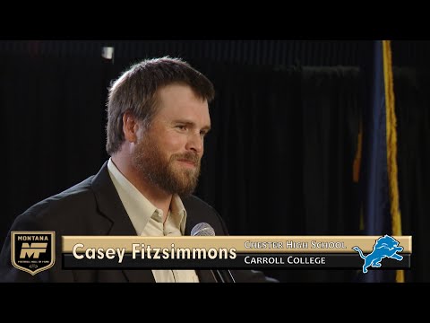 Montana Football Hall of Fame Casey Fitzsimmons Acceptance Speech 2018
