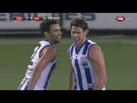 Round 21, 2013 - Brent Harvey clever, Sam Gibson goal