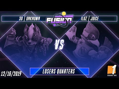 Fusion #2 - 3D | Unknown (Wolf) Vs. Iluz | Juice (Falco) - Losers Quarters - Smash Ultimate