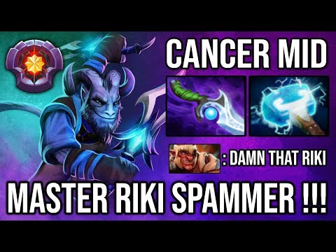 The Master Tier who Try Hard Spammer Riki Disaster Midlane - 1Kill Per Min Super Quick Game Dota 2