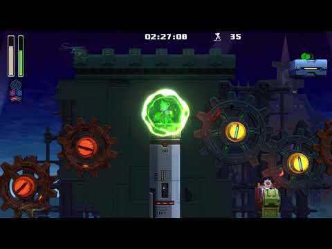 Mega Man 11 - Gear Fortress Stage 1 Jump Saver Gold