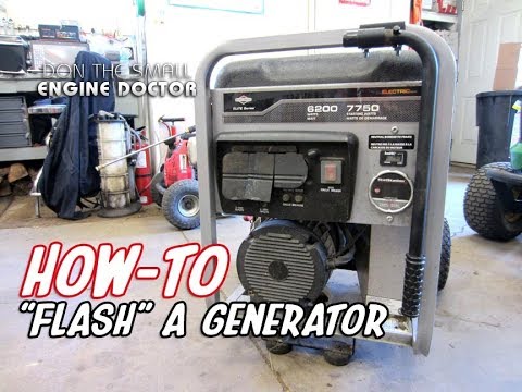 HOW-TO "Flash" A Generator | Make It Produce Power Again | MUST WATCH