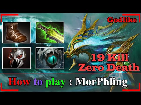 Godlike [MorPhling] Midlane Ez Game 19 Kill | Dota MORPHLING SHOTGUN 1600 DAMAGE - BEYOND GODLIKE