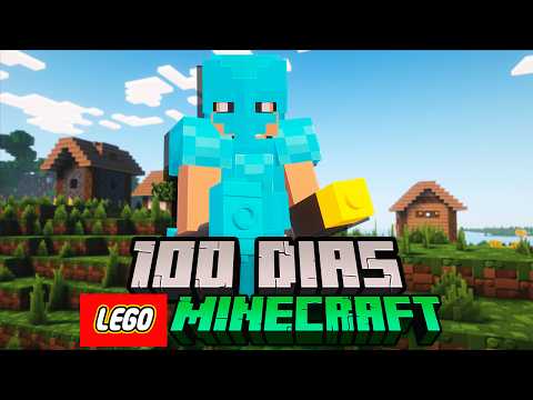SOBREVIVI 100 DIAS NO MUNDO DO LEGO DO MINECRAFT