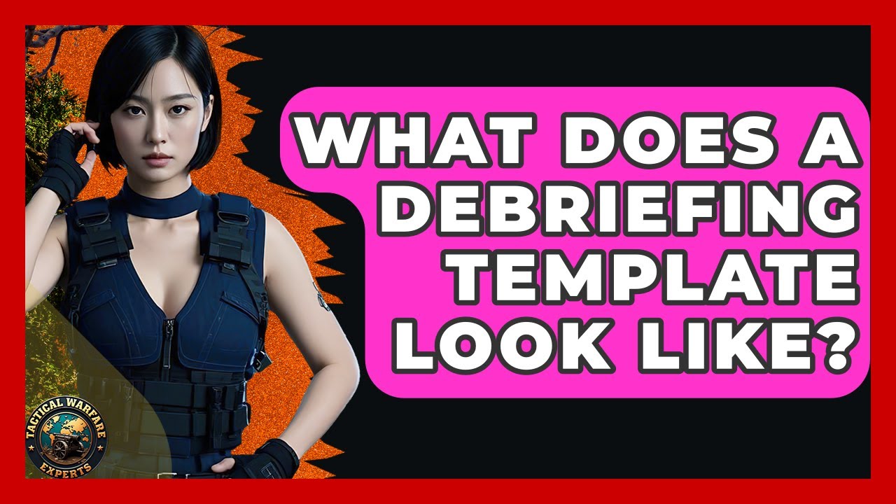 What Does A Debriefing Template Look Like? - Tactical Warfare Experts
