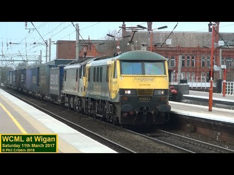 Freight Trains at Wigan - 11th March 2017