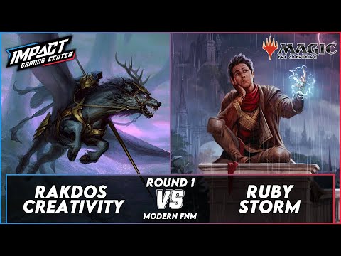 Rakdos Creativity (Aaron) VS Ruby Storm (Keegan) [PAPER] | Modern FNM Impact Gaming Center RD 1
