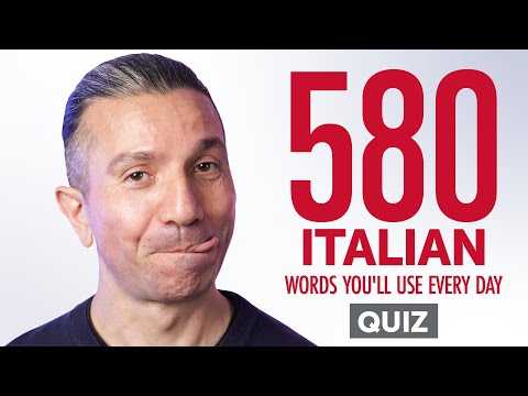 Quiz | 580 Italian Words You'll Use Every Day - Basic Vocabulary #98